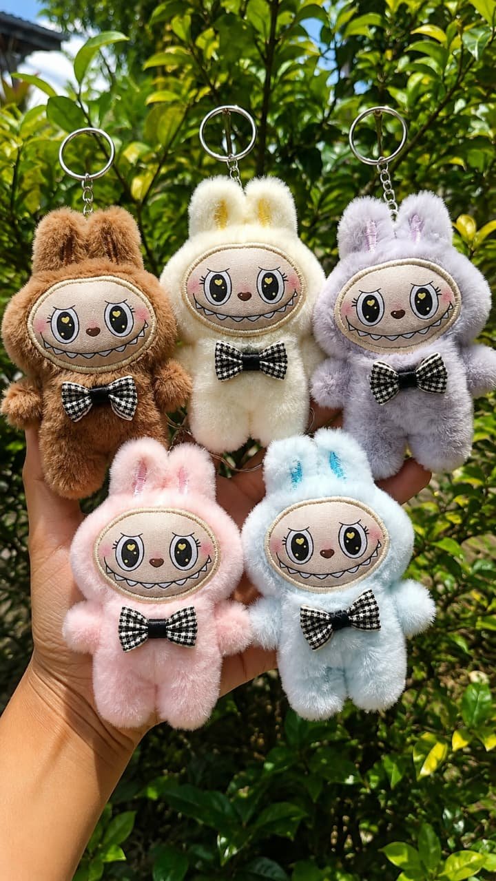 Labubu Fluffy Keytag