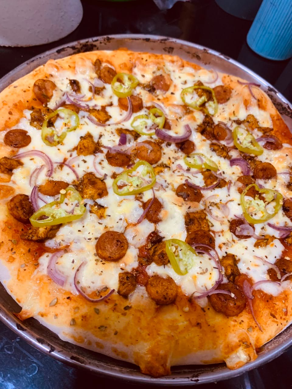 Double Chicken Pizza (Large)